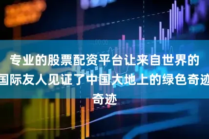 专业的股票配资平台让来自世界的国际友人见证了中国大地上的绿色奇迹